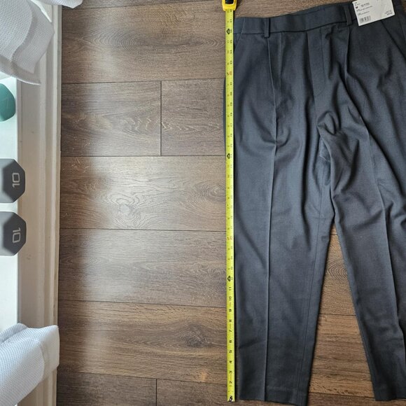 💫NWT Uniqlo Women's Dark Green EZY Tucked Ankle Length Trouser Pants Size M - Picture 10 of 15